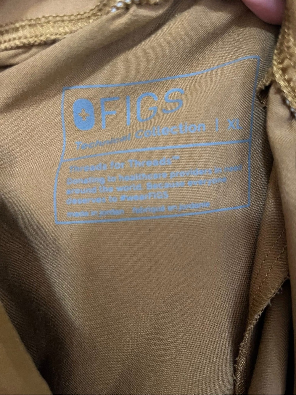 Figs Camel Technical Collection XL Scrub Top/Bottom